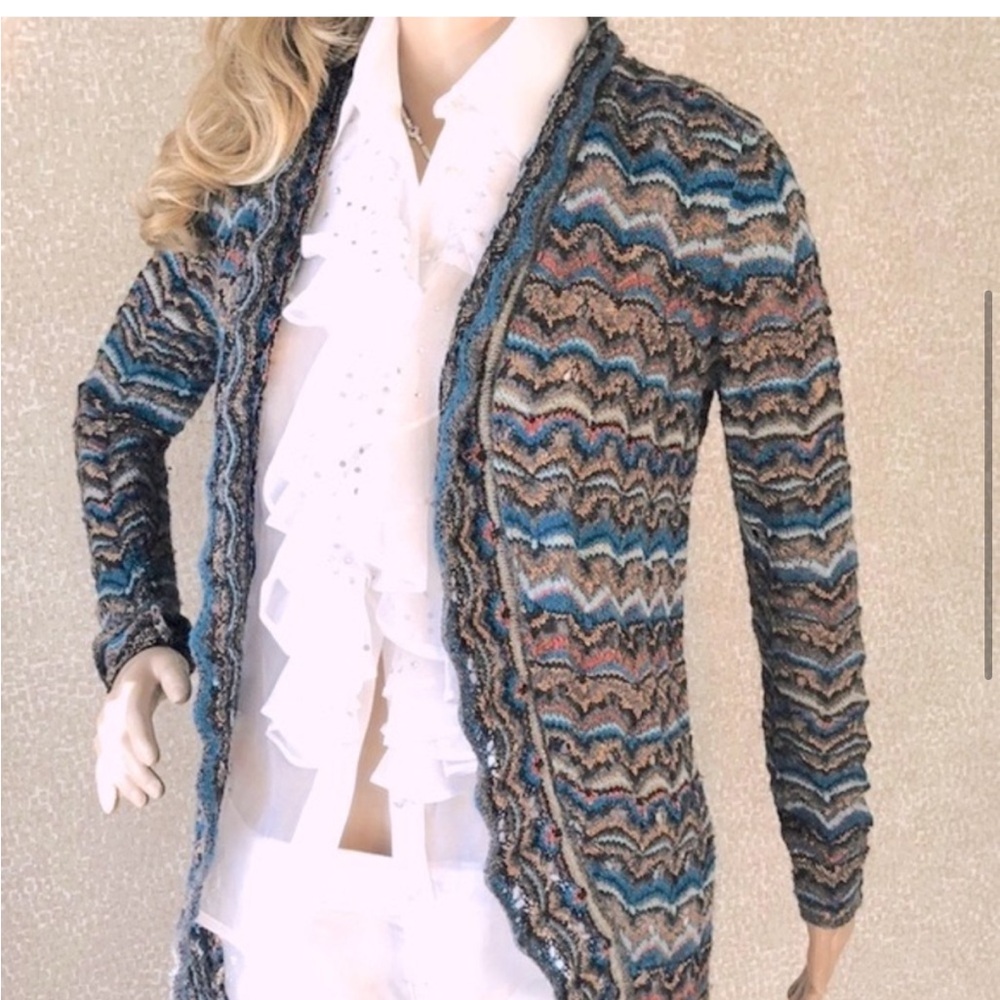 Calypso St. Barth Alpaca Thin Open Cardigan Sweat… - image 4